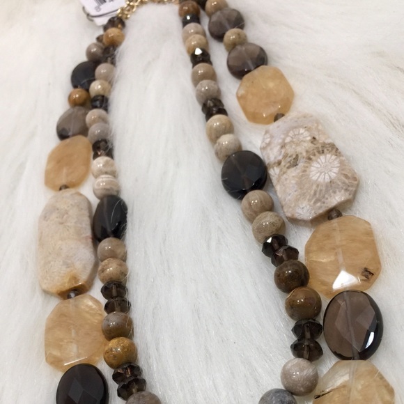 Barse Agate & Smoky Quartz Necklace - Picture 8 of 8